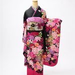 【振袖】黒・ﾊﾞﾗ