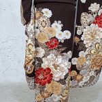【振袖】茶色・牡丹