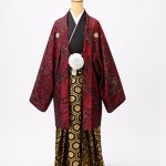 【男性袴】赤・洋花