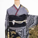 【振袖】黒・しぼり
