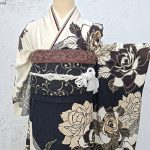 【振袖】黒・薔薇