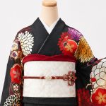【振袖】黒・菊