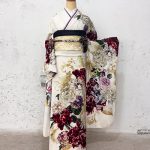 【振袖】白・薔薇