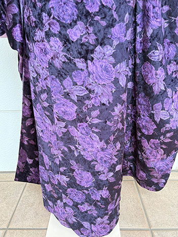 【振袖】紫・薔薇