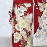 【振袖】赤・鶴