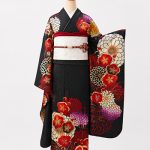 【振袖】黒・菊