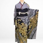 【振袖】黒・しぼり