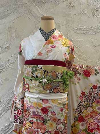 【振袖】白・桜