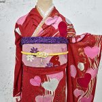 【振袖】赤・ﾊｰﾄ