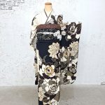 【振袖】黒・薔薇