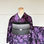 【振袖】紫・薔薇