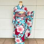 【振袖】水色・梅