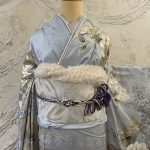 【振袖】水色・牡丹