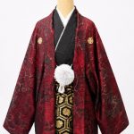 【男性袴】赤・洋花