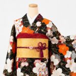 【振袖】黒・桜