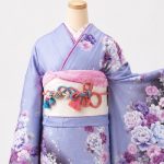 【振袖】紫・桜