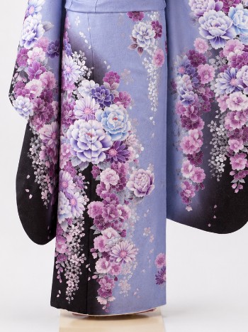【振袖】紫・桜