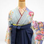 【卒業袴】水色・桜