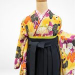 【卒業袴】黄・鹿の子