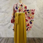 【卒業袴】白・椿