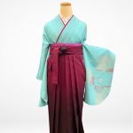 【卒業袴】水色・桜