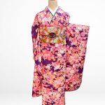 【振袖】紫・桜