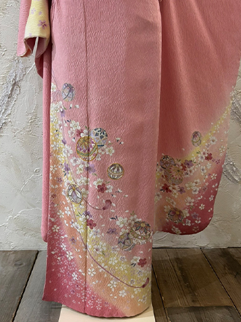 【振袖】ﾋﾟﾝｸ･桜