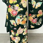 【振袖】緑・蝶