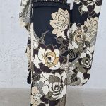 【振袖】黒・薔薇