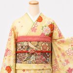 【振袖】黄・桜
