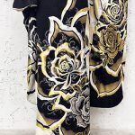 【振袖】黒・薔薇