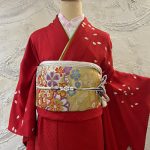 【振袖】赤・桜・金彩