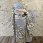 【振袖】水色・牡丹