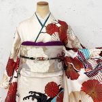 【振袖】白・鶴