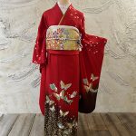 【振袖】赤・桜・金彩