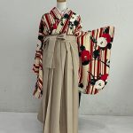 【卒業袴】白・椿