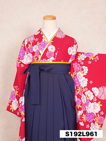 【卒業袴】赤・桜