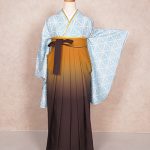 【卒業袴】水色・麻の葉