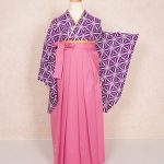 【卒業袴】紫・麻の葉