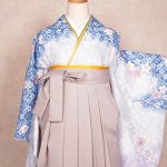 【卒業袴】水色・桜