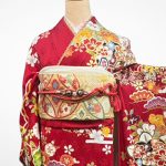 【振袖】赤・梅・芍薬