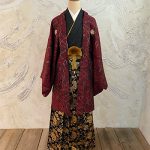 【男性袴】赤・洋花