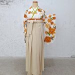 【卒業袴】白・牡丹