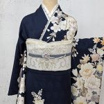 【振袖】紺・芍薬