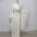 【振袖】白・ﾗｲﾝｽﾄｰﾝ
