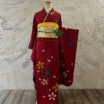 【振袖】赤・桜