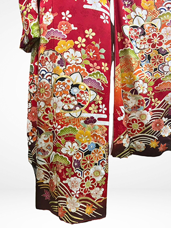 【振袖】赤・梅・芍薬