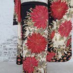 【振袖】黒・菊
