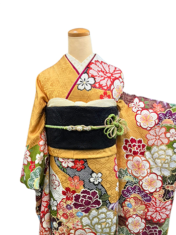 【振袖】黄・梅・桜