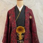 【男性袴】赤・洋花